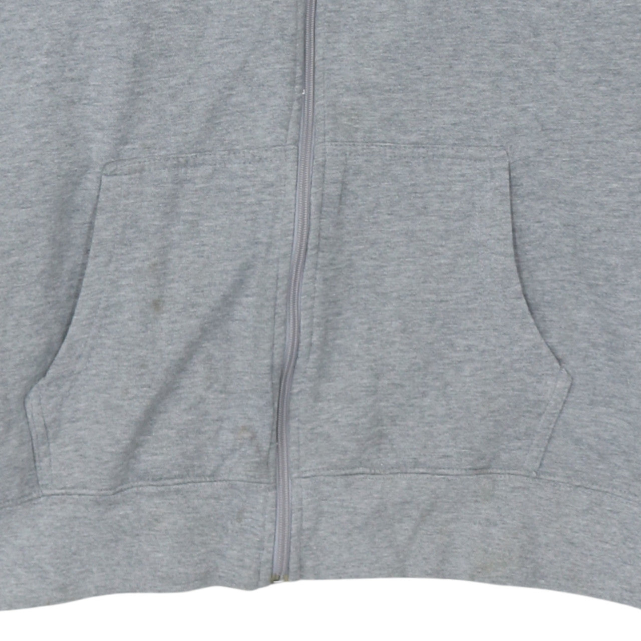 Fila Men's Grey Full Zip Hoodie 2XL Logo Fleece Hooded Sweatshirt