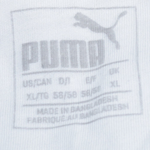 Puma Men's Blue XL Regular Fit Short Sleeve Polo Shirt