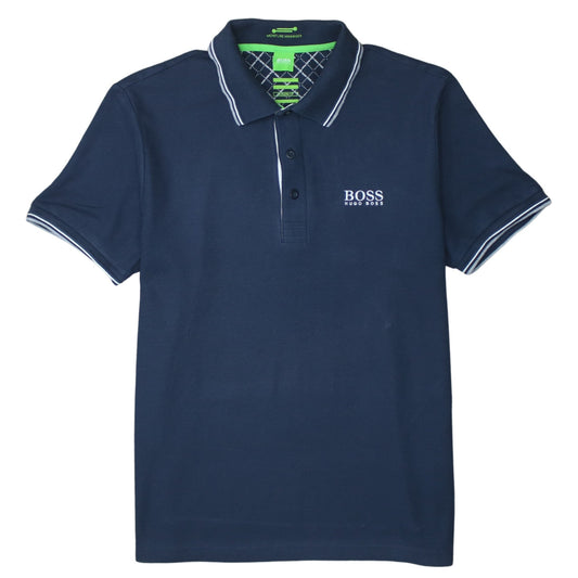 Hugo Boss Men's Blue Moisture Manager Polo Shirt XL Classic Fit