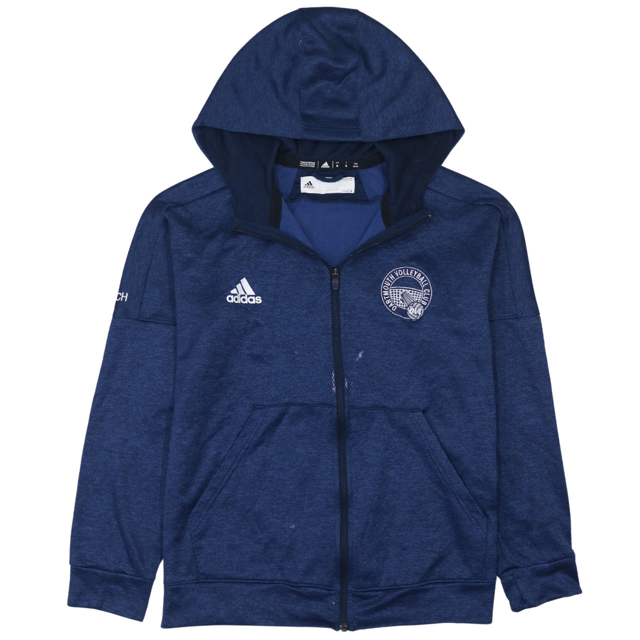 Adidas Men's Blue Full Zip Hoodie XL Dartmouth Volleyball