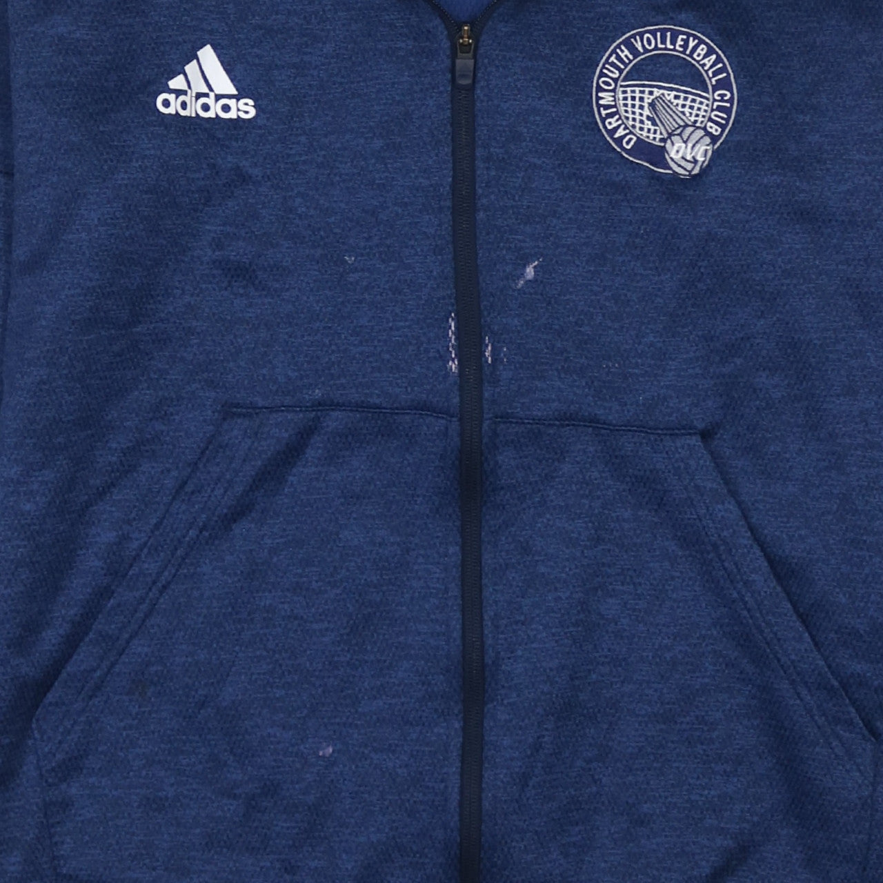 Adidas Men's Blue Full Zip Hoodie XL Dartmouth Volleyball
