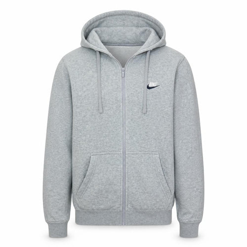 Nike Men's Grey Full Zip Hoodie Size S Regular Fit Fleece
