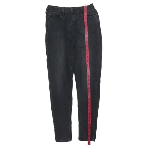 Levi's Women's 710 Super Skinny Black Jeans Size 26 Slim Fit