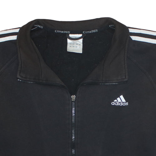 Adidas Men's Black Full Zip Sweatshirt Size M Sports Fleece
