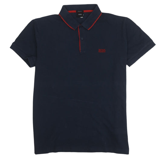 Hugo Boss Men's Blue Regular Fit Short Sleeve Polo Shirt XL