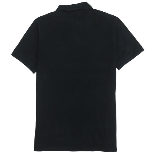 Nike Men's Black Cotton Logo Polo Shirt Size L