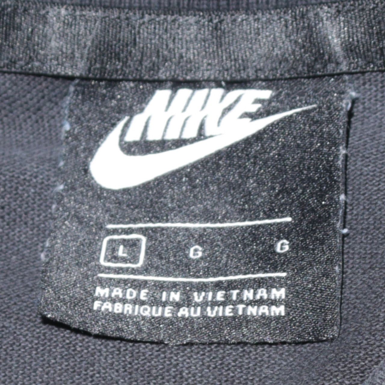 Nike Men's Black Cotton Logo Polo Shirt Size L
