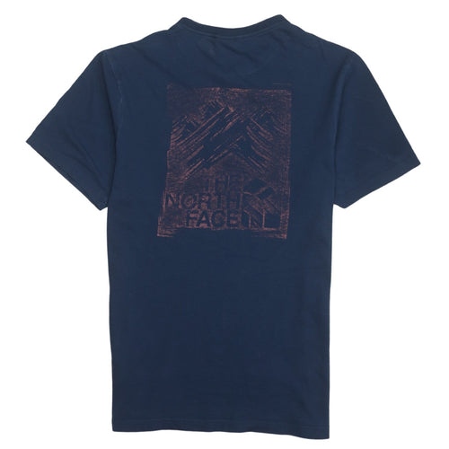 The North Face Men's Blue Cotton Outdoor Graphic T-Shirt Size S