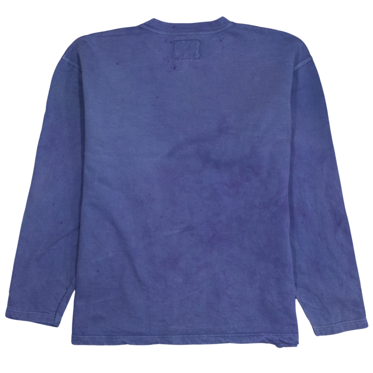 Weird Fish Men's Blue Cotton Crew Neck Pullover Sweatshirt L