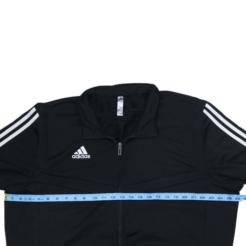 Adidas Mens Black 2XL Full Zip Sports Sweatshirt Jacket