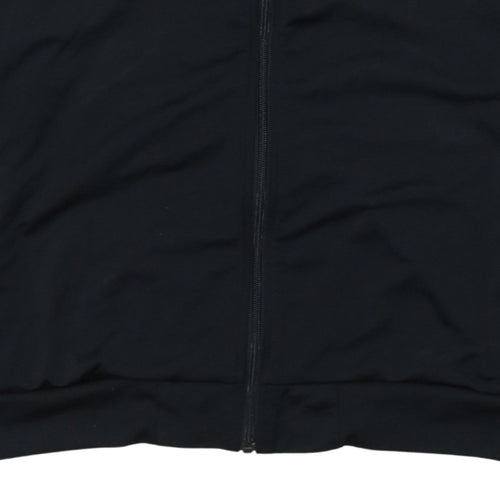 Adidas Mens Black 2XL Full Zip Sports Sweatshirt Jacket