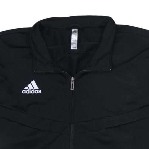 Adidas Mens Black 2XL Full Zip Sports Sweatshirt Jacket