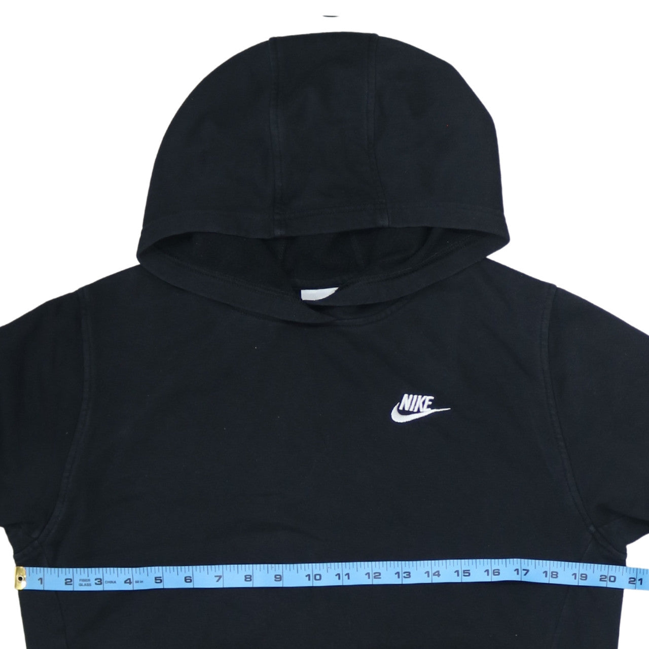 Nike Boys Black Pullover Hoodie XL 158-170cm Hooded Logo Sweatshirt