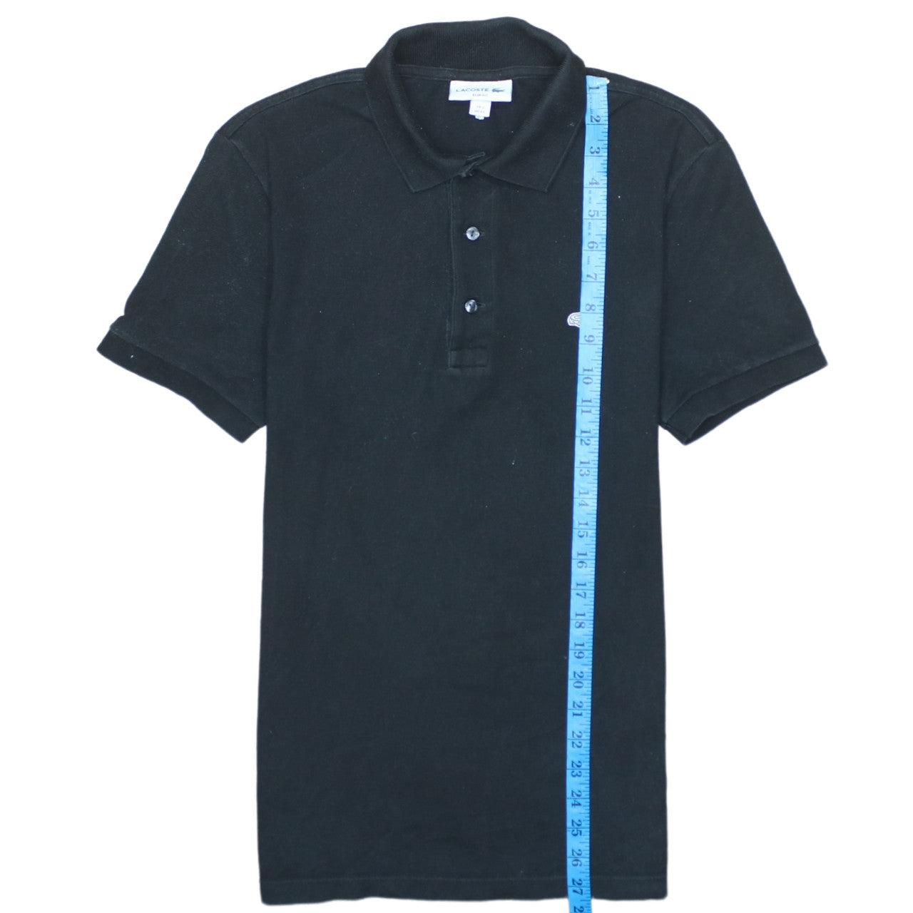 Lacoste Men's Black Slim Fit Polo Shirt Size XS Cotton Blend
