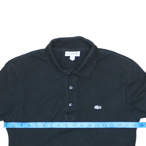 Lacoste Men's Black Slim Fit Polo Shirt Size XS Cotton Blend