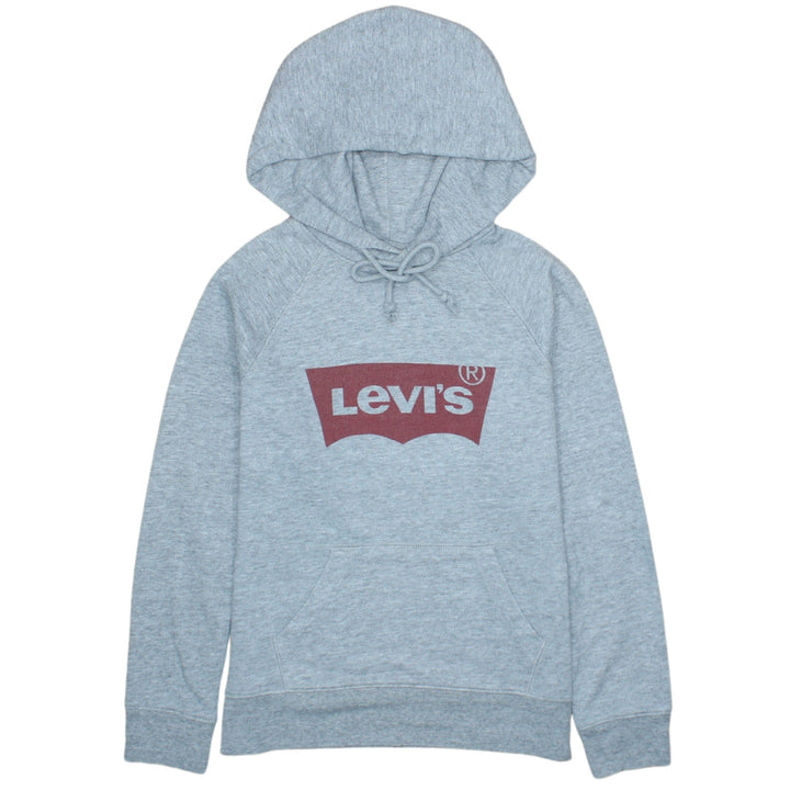 Levi's Men's Grey XS Pullover Hoodie with Logo Print