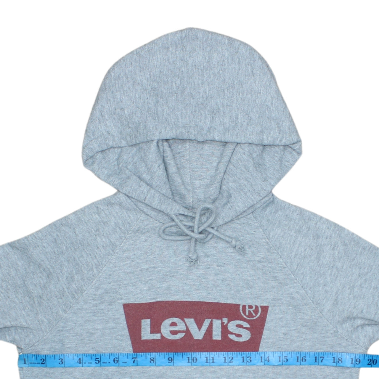 Levi's Men's Grey XS Pullover Hoodie with Logo Print