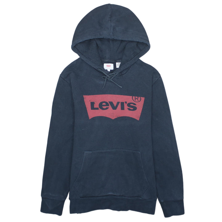 Levi's Men's Blue Pullover Hoodie S Graphic Logo Fleece Sweatshirt