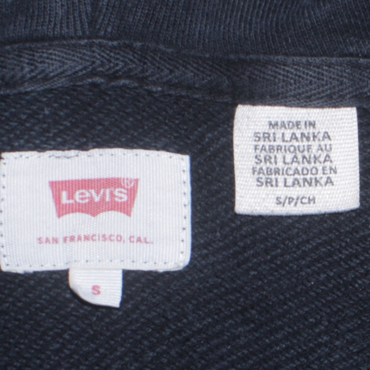 Levi's Men's Blue Pullover Hoodie S Graphic Logo Fleece Sweatshirt