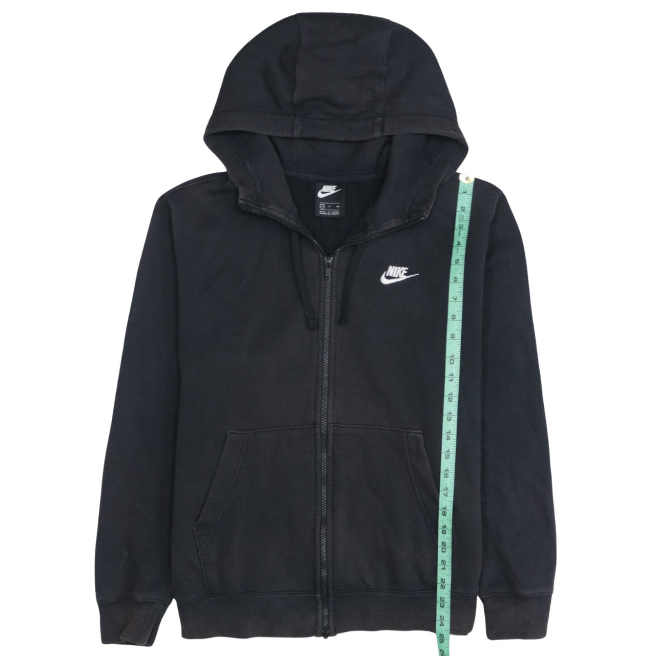 Nike Men's Black Full Zip Hoodie Size S Regular Fit Fleece Sweatshirt