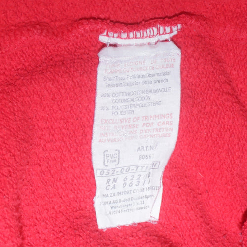 Puma Men's Red XL Pullover Hoodie with Logo Graphic