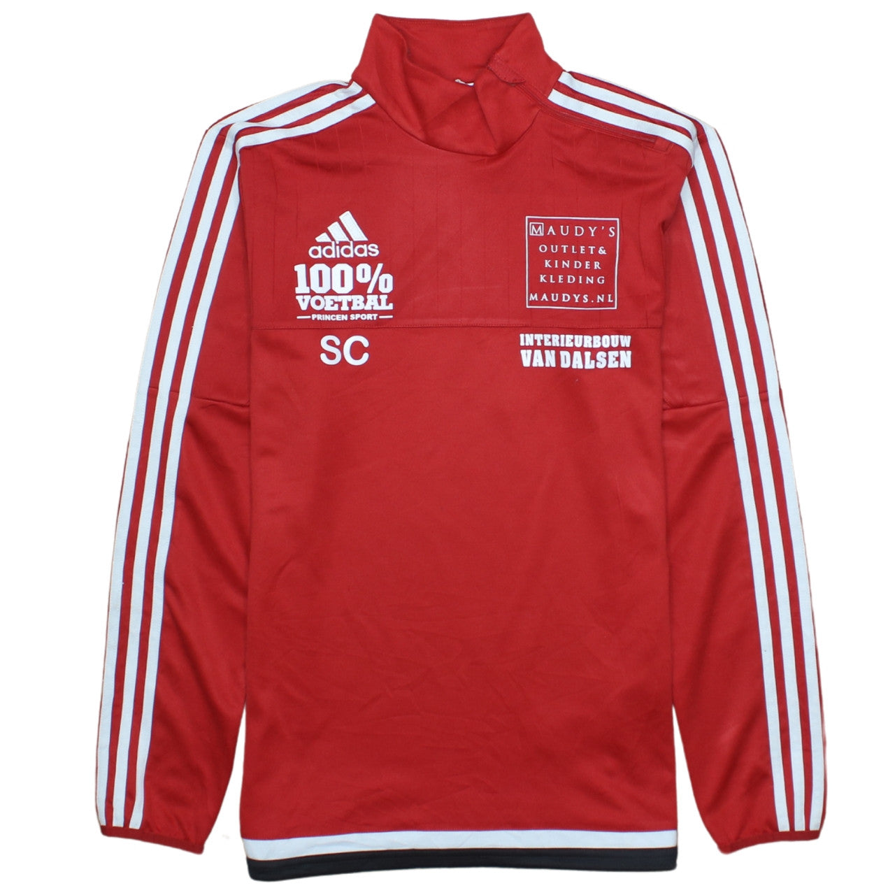 Adidas Mens Red Climacool Football Pullover Sweatshirt Size S