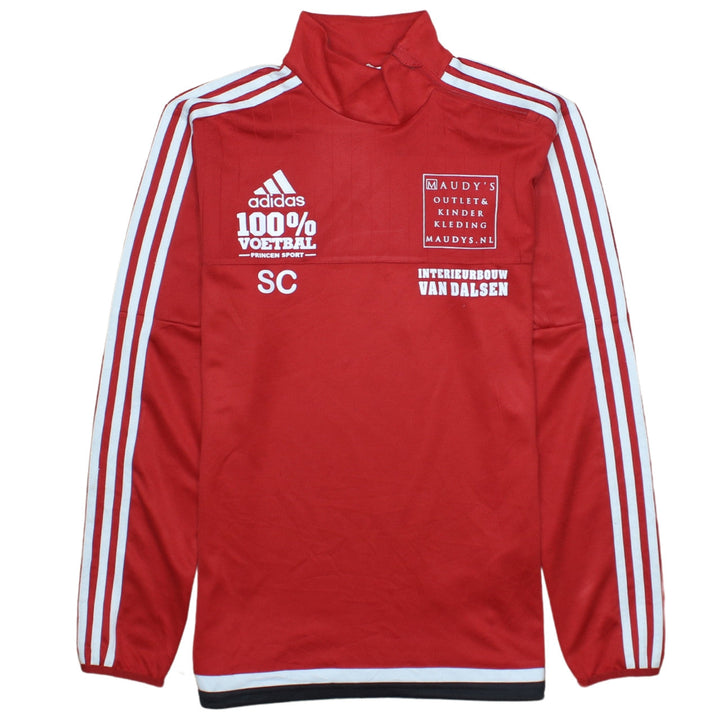 Adidas Mens Red Climacool Football Pullover Sweatshirt Size S