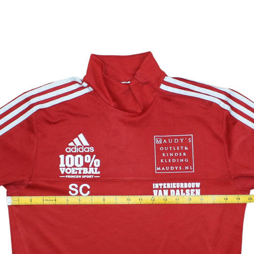 Adidas Mens Red Climacool Football Pullover Sweatshirt Size S