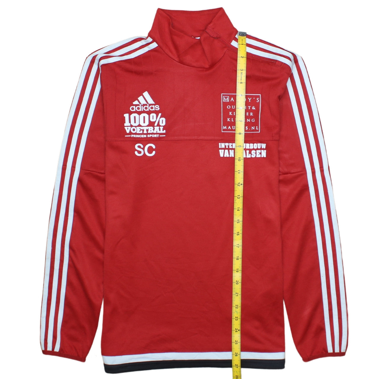 Adidas Mens Red Climacool Football Pullover Sweatshirt Size S