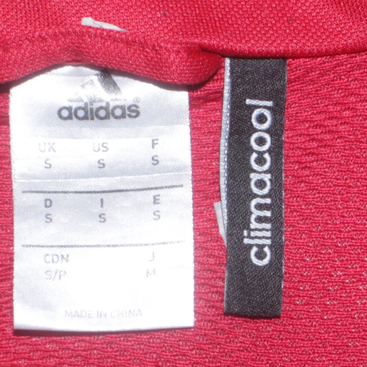 Adidas Mens Red Climacool Football Pullover Sweatshirt Size S