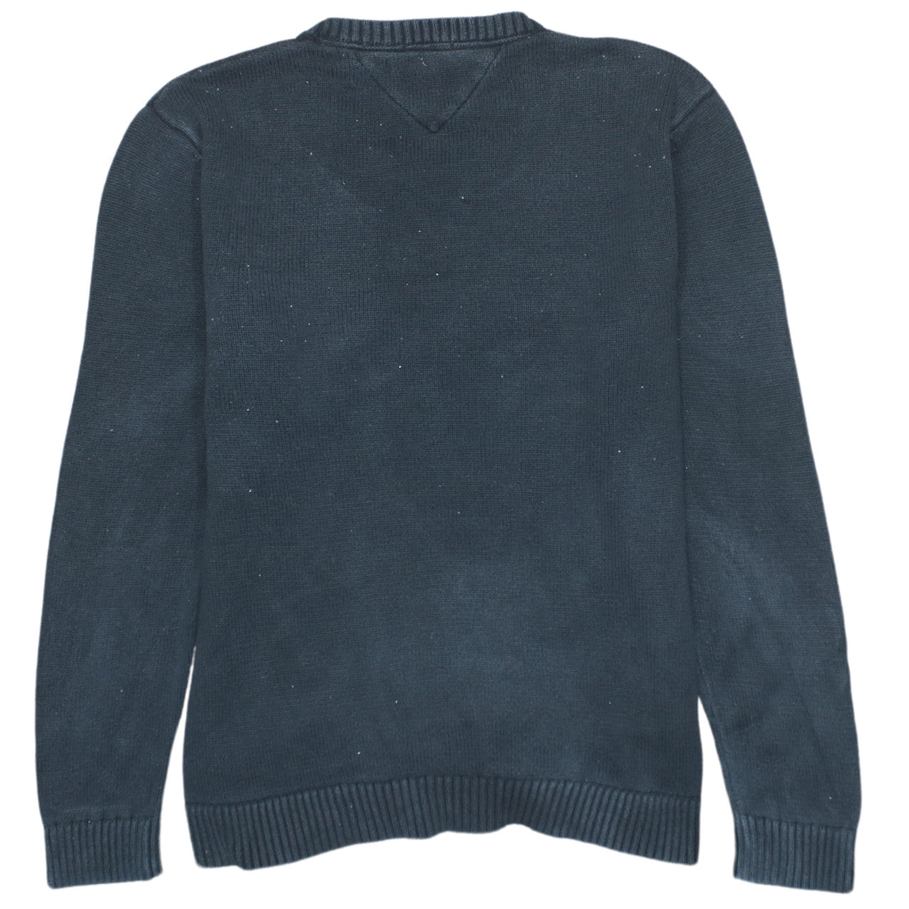 Tommy Jeans Men's Black Cotton Regular Fit Crew Neck Jumper M