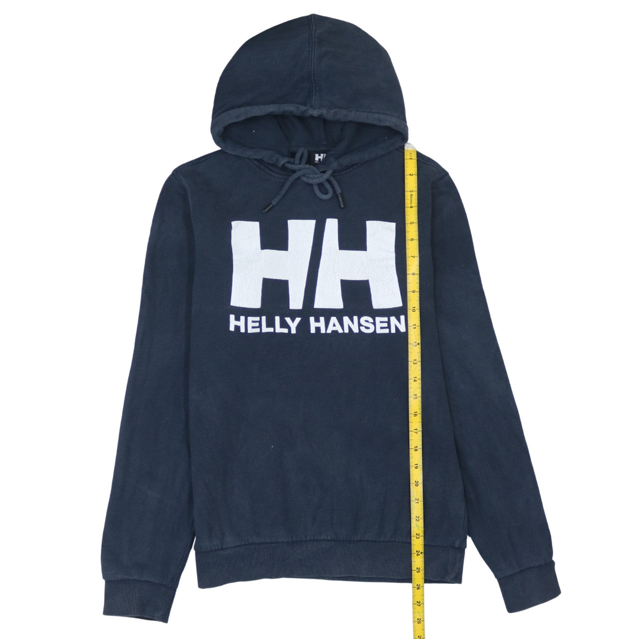 Helly Hansen Men's Blue Pullover Hoodie Small Logo Outdoor Sweatshirt