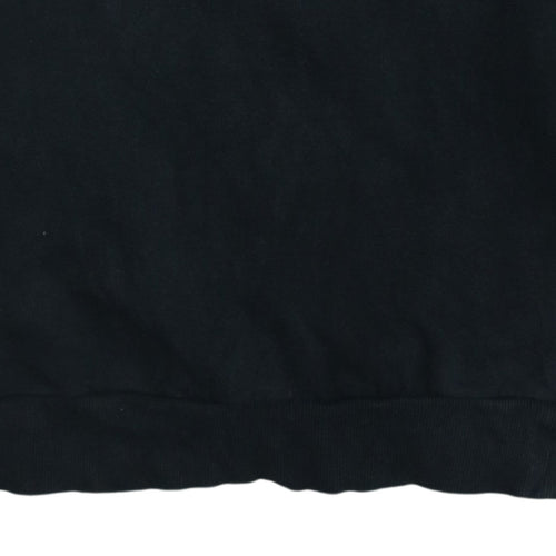 Napapijri Men's Black Pullover Hoodie M Logo Outdoor Fleece