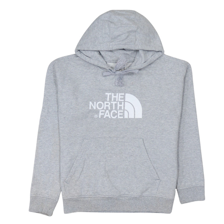 The North Face Womens Grey Pullover Hoodie Size M Cotton Blend
