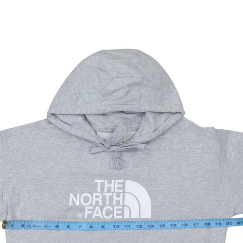 The North Face Womens Grey Pullover Hoodie Size M Cotton Blend