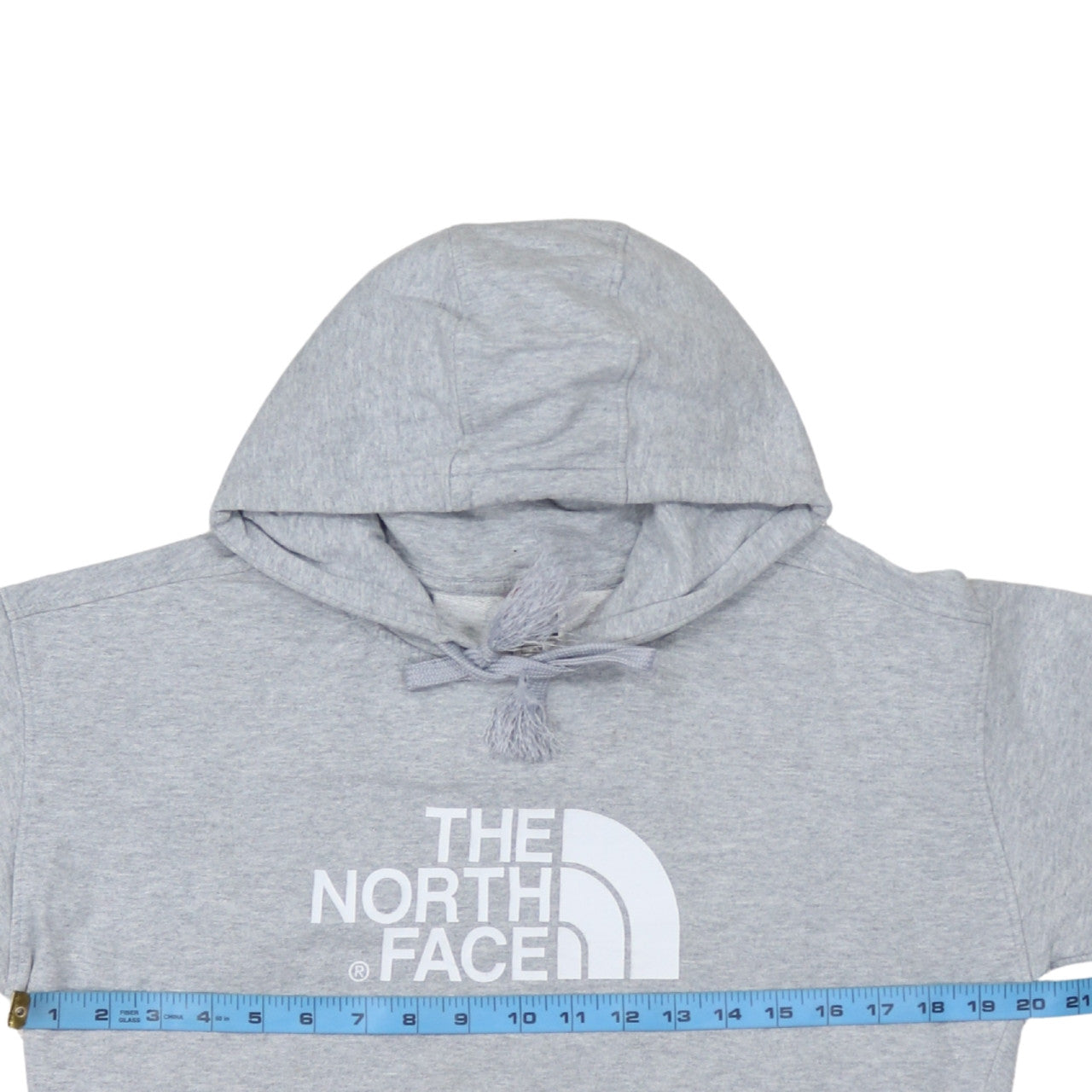The North Face Womens Grey Pullover Hoodie Size M Cotton Blend