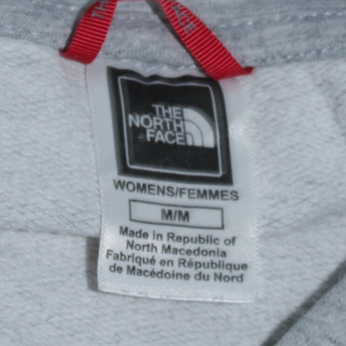 The North Face Womens Grey Pullover Hoodie Size M Cotton Blend