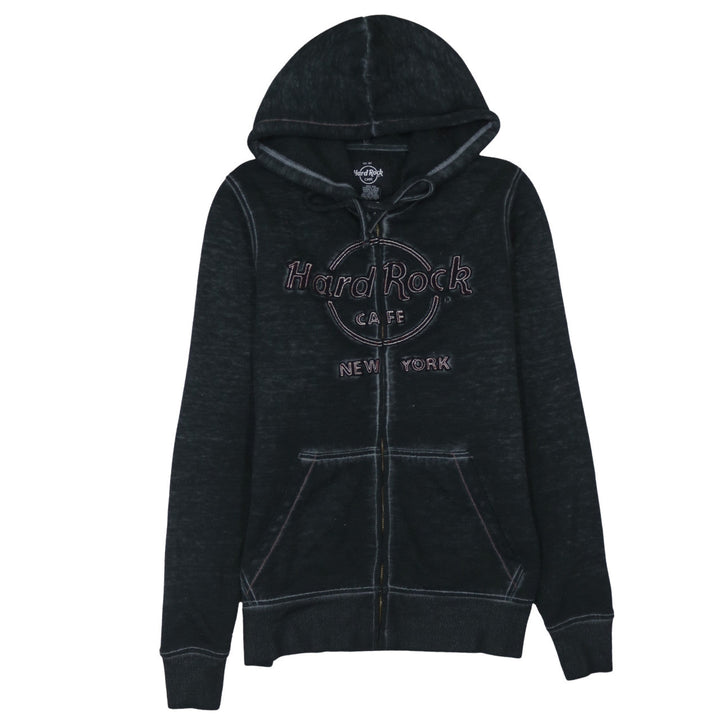 Hard Rock Cafe New York Black Full Zip Hoodie Unisex S