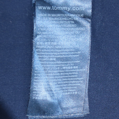 Tommy Hilfiger Denim Men's Blue Slim Fit Cotton Long Sleeve Shirt S