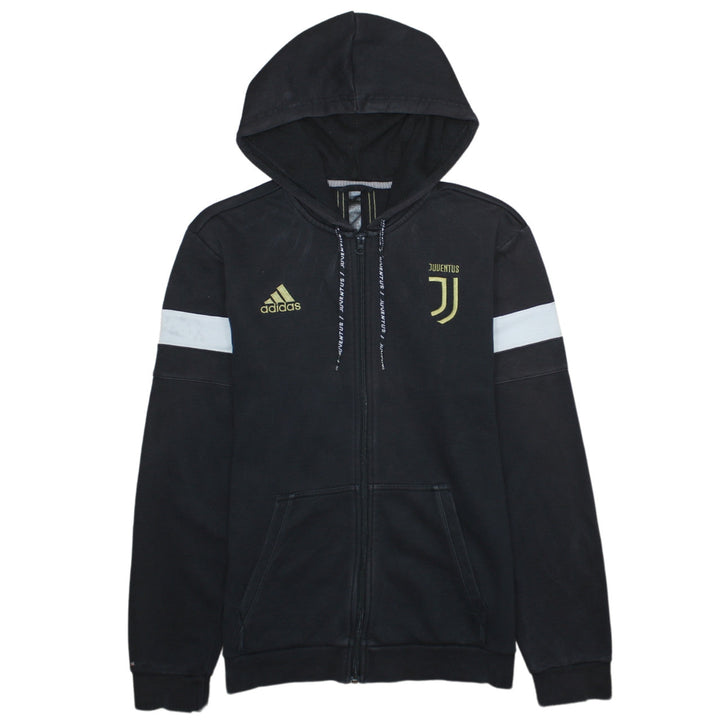 Adidas Men’s Black Juventus Full Zip Hoodie Size M Sportswear