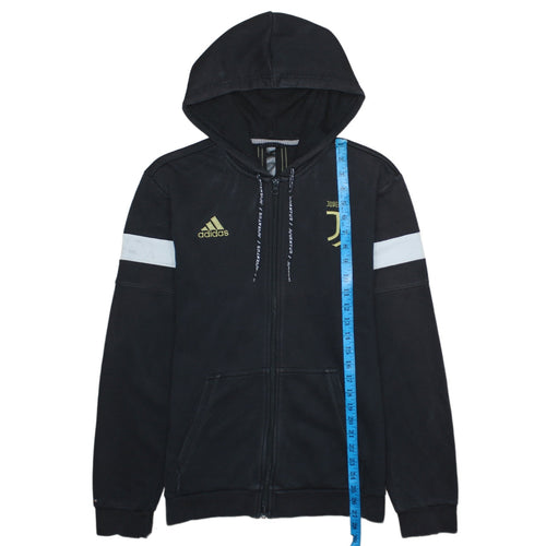Adidas Men’s Black Juventus Full Zip Hoodie Size M Sportswear