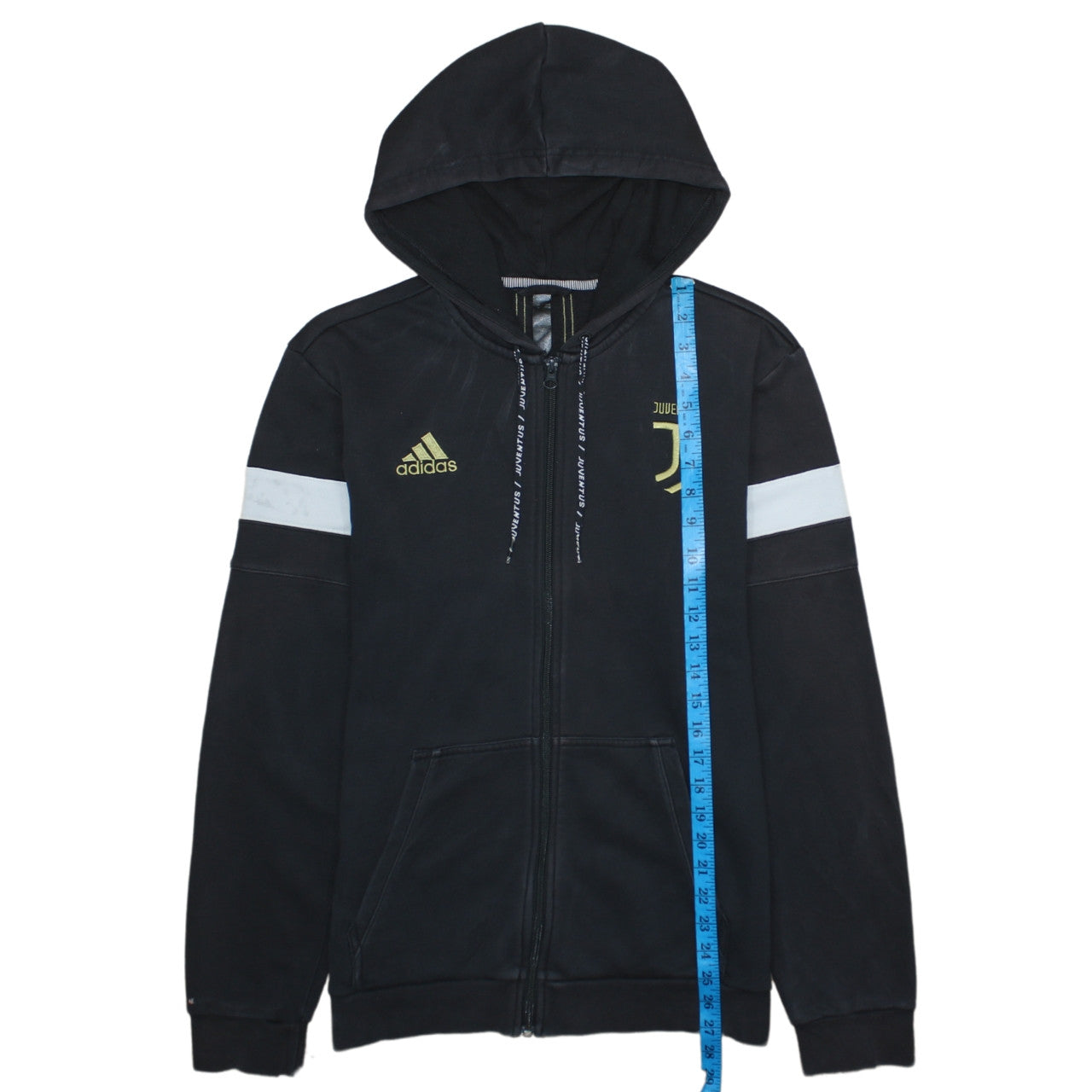 Adidas Men’s Black Juventus Full Zip Hoodie Size M Sportswear