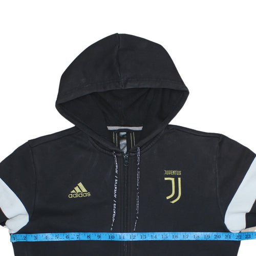 Adidas Men’s Black Juventus Full Zip Hoodie Size M Sportswear