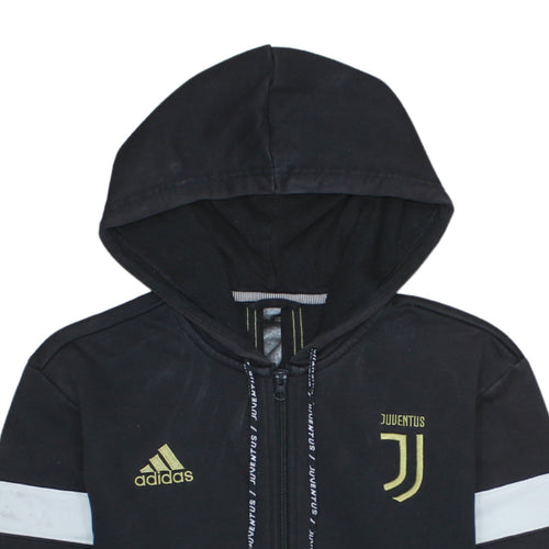 Adidas Men’s Black Juventus Full Zip Hoodie Size M Sportswear