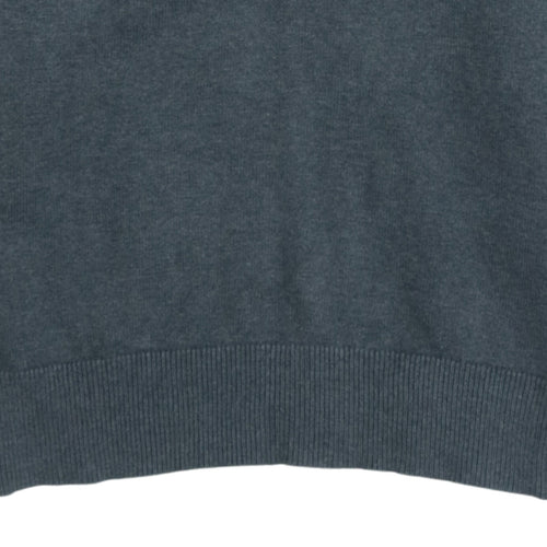 Tommy Hilfiger Men's Grey Cotton Half Zip Jumper Size S