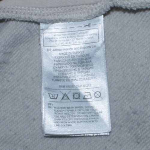 Adidas Womens Grey Crew Neck Sweatshirt Size 14 Cotton Blend