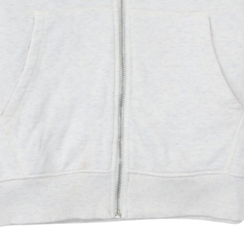 Ellesse Unisex White Full Zip Hoodie Size 12 Regular Fit