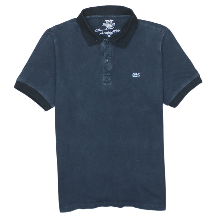 Lacoste Men's Black Cotton Polo Shirt XL Short Sleeve Casual