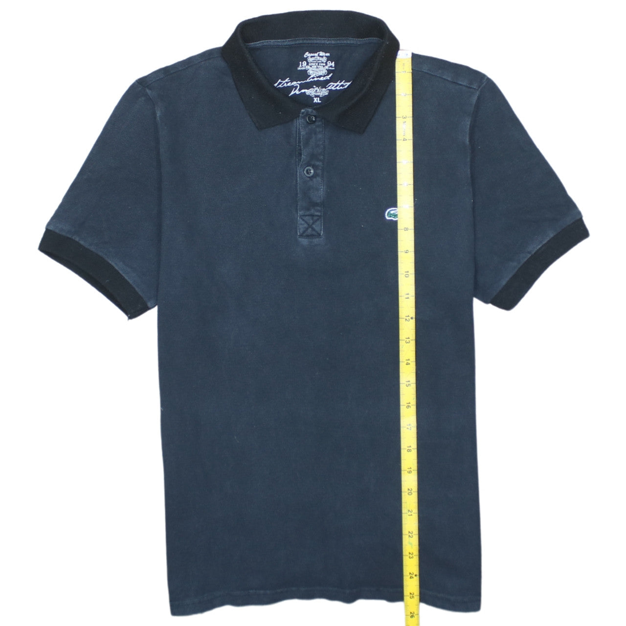 Lacoste Men's Black Cotton Polo Shirt XL Short Sleeve Casual