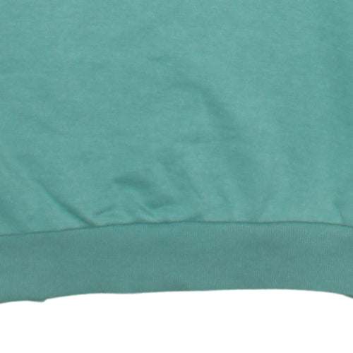 FILA Men's Green Crew Neck Sweatshirt M Logo Sports Pullover